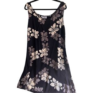 Black East Floral Sleeveless Dress